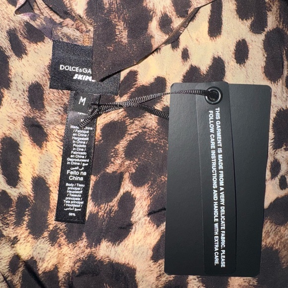 SOLD 🐆 NWT Dolce&Gabbana X SKIMS Milky Sheer Mock Neck Long Dress Size M 🐆 - Picture 9 of 9